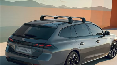 Peugeot 508 Estate Aluminium Roof Bars (2018-present) – Set of 2 (For Vehicles with Roof Rails, Genuine)