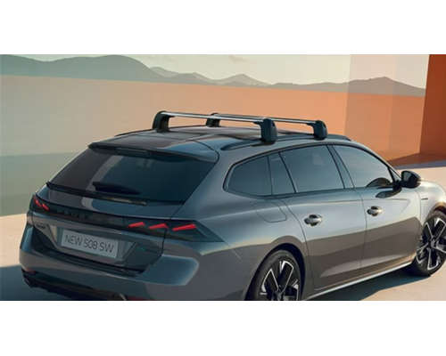 Peugeot 508 Estate Aluminium Roof Bars (2018-present) – Set of 2 (For Vehicles with Roof Rails, Genuine)