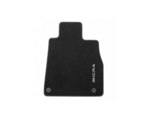 Nissan Micra Velour Floor Mats (2017–Present, RHD) – Beige Edging with MICRA Logo

