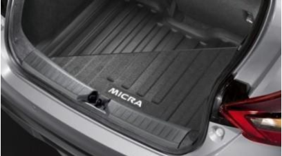 Nissan Micra Reversible Boot Liner (2017–Present) – Textile & Textured Finish with MICRA Logo