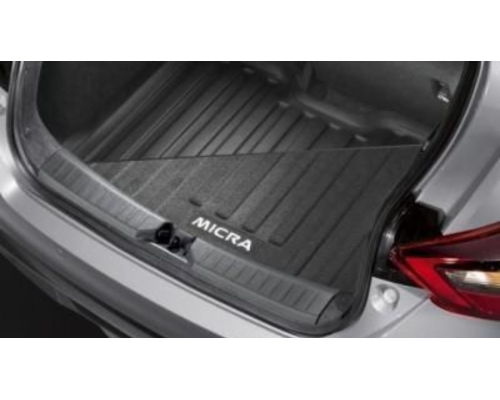 Nissan Micra Reversible Boot Liner (2017–Present) – Textile & Textured Finish with MICRA Logo