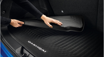 Nissan Qashqai Reversible Boot Liner (2021–Present) – Rubber & Velour, Genuine Fit