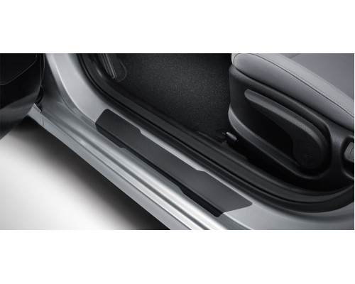 Kia Stonic 2021 onwards Door sill protection foils, black