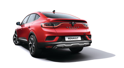 Renault ARKANA 2021-April 2023 Injected Grey dual tailpipe rear bumper ski