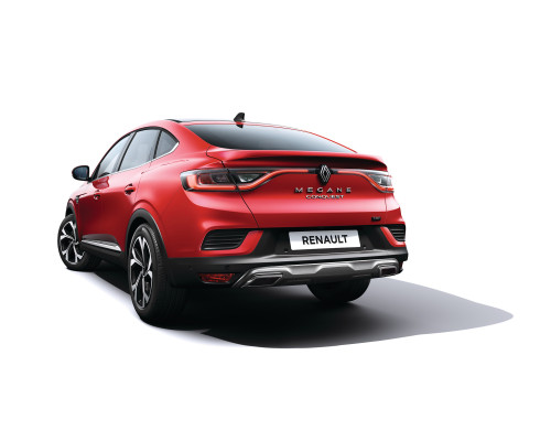 Renault ARKANA May 2023 onwards Injected Grey dual tailpipe rear bumper ski