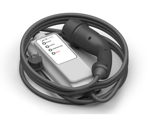 Renault TWINGO September 2014-June 2019 Type 2 charging cable for E/F-type reinforced household socket 6.5 m 3.7 kW (single-phase 16 A)