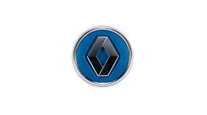 Renault Pacific blue centre cap with chrome surround 