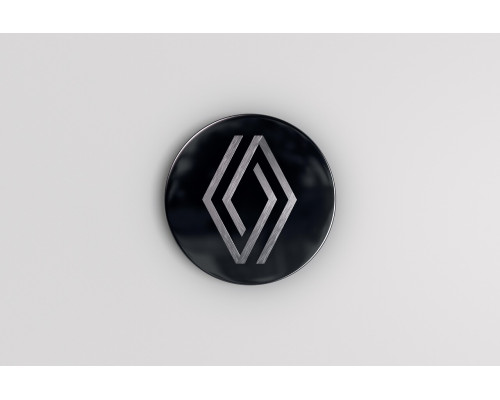 Renault ARKANA May 2023 onwards Renault black and gloss brushed aluminium centre cap