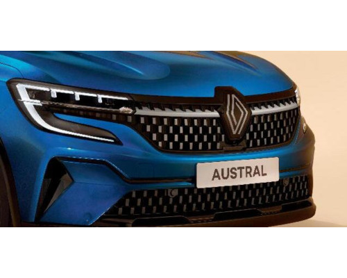 Renault AUSTRAL April 2023 onwards Light grey front upper grille inserts