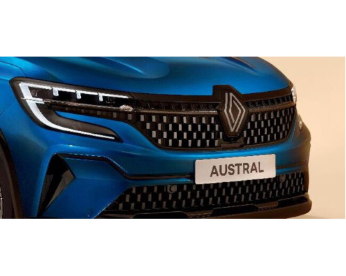 Renault AUSTRAL April 2023 onwards Carbon-effect front upper grille inserts