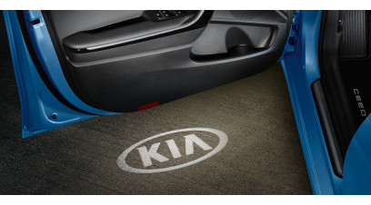 Kia Soul 2017-2022 LED door projectors, Kia logo