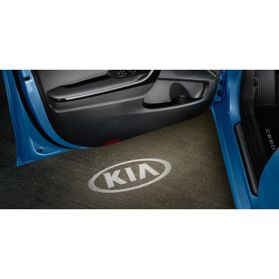 LED door projectors, Kia logo