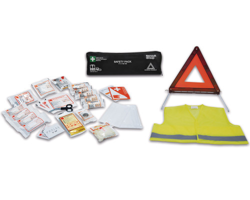 Renault TWIZY April 2012-December 2023 safety kit 1 vest + 1 triangle + 1 first aid kit 