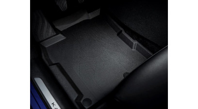 Renault KADJAR February 2019-June 2023 Rubber floor mat with raised edges (front and rear) 