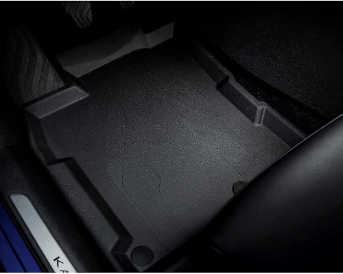 Renault KADJAR February 2019-June 2023 Rubber floor mat with raised edges (front and rear) 