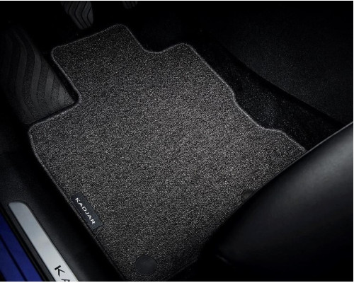 Renault KADJAR February 2019-June 2023 Textile floor mats - Comfort (front and rear) RHD 