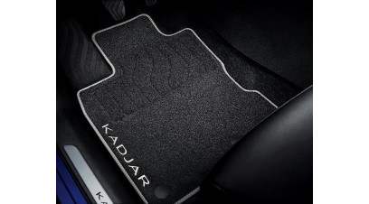 Renault KADJAR February 2019-June 2023 Textile floor mats - Premium (front and rear) RHD 