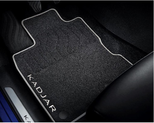 Renault KADJAR February 2019-June 2023 Textile floor mats - Premium (front and rear) RHD 