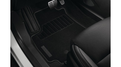 Premium textile floor mats