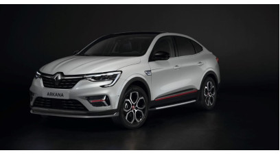 Renault ARKANA 2021-April 2023 Red front left door protection