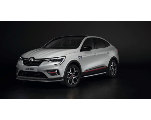 Renault ARKANA 2021-April 2023 Red front left door protection