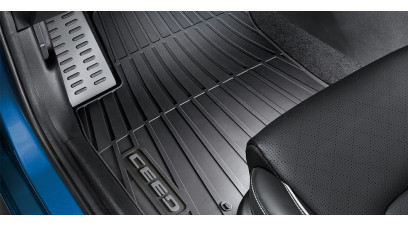 Kia Ceed 2020-2021 All weather mats, with grey accent, RHD