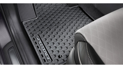 Kia Sportage 2019-2021 All weather mats, with grey accent, RHD