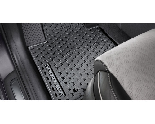 Kia Sportage 2019-2021 All weather mats, with grey accent, RHD