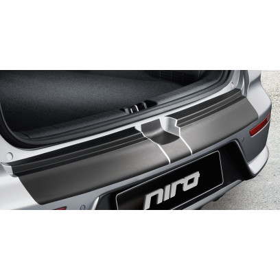 Rear bumper protection foil, black