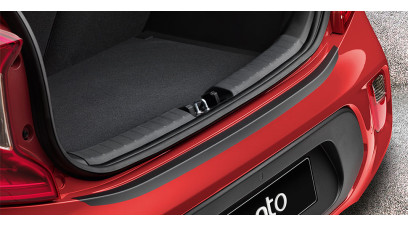 Kia Picanto 2022 onwards Rear bumper protection foil, black