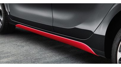 Kia Picanto 2022 onwards Side skirts, vibrant red