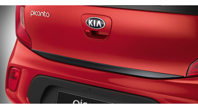 Kia Picanto 2021-2024 Tailgate trim line, classic piano black