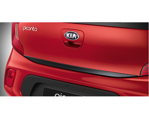 Kia Picanto 2021-2024 Tailgate trim line, classic piano black