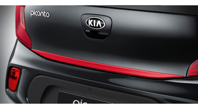 Kia Picanto 2021 onwards Tailgate trim line, vibrant red