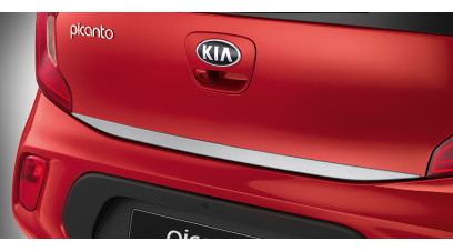 Kia Picanto 2017-2022 Tailgate trim line, elegant silver