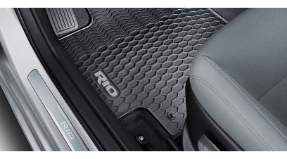 Kia Rio 2021-2023 All weather mats, with grey accent, RHD