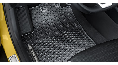 Kia Stonic 2022 onwards All weather mats, with grey accent, RHD