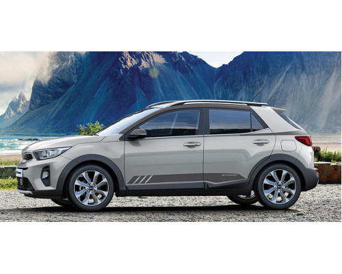 Kia Stonic 2021 onwards Body decals, dynamic blade, metallic anthracite