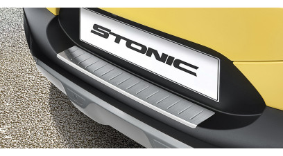 Kia Stonic 2018-2020 Rear bumper protector, brushed