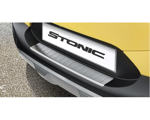 Kia Stonic 2021 onwards Rear bumper protector, brushed