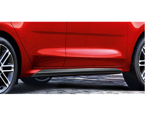 Kia Rio 2021-2023 Side skirts, piano black