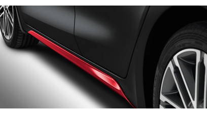 Kia Rio 2017-2020 Side skirts, red