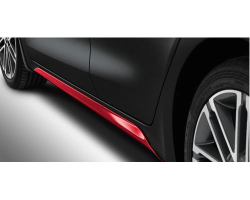 Kia Rio 2017-2020 Side skirts, red