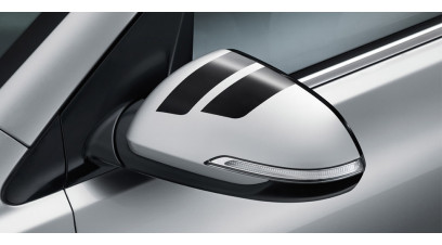 Kia Rio 2022 onwards Door mirror decals, black