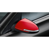 Door mirror caps, red