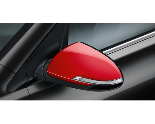 Kia Rio 2017-2020 Door mirror caps, red