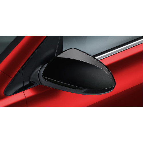 Door mirror caps, piano black