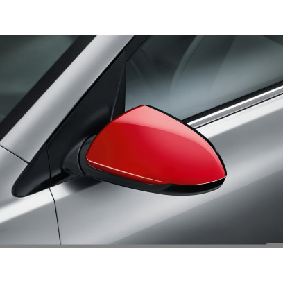 Door mirror caps, red