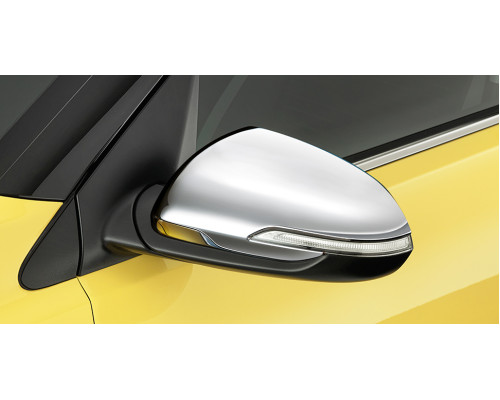 Kia Stonic 2022 onwards Door mirror caps, chrome optic