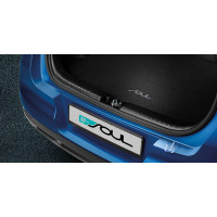 Rear bumper protection foil, transparent